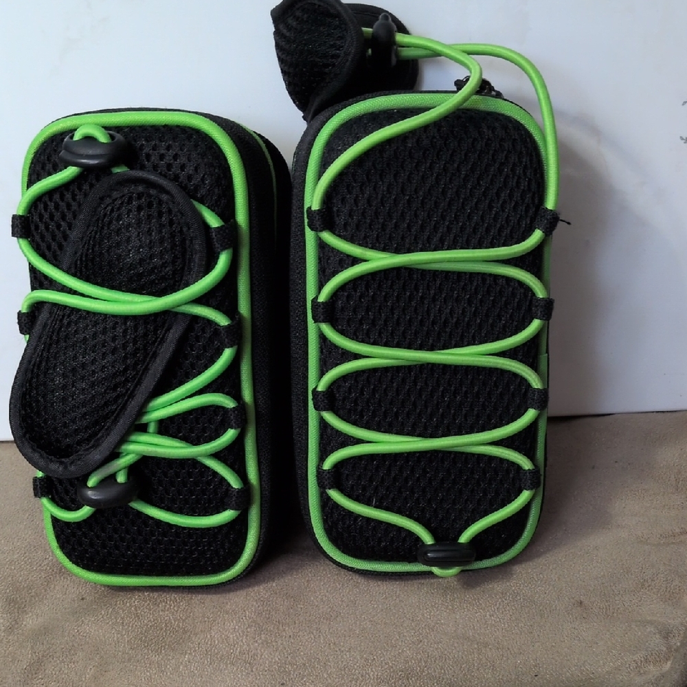 Black and Green Phone Carrying Case